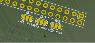 Posisi jumper solder JP3 JP4 JP5