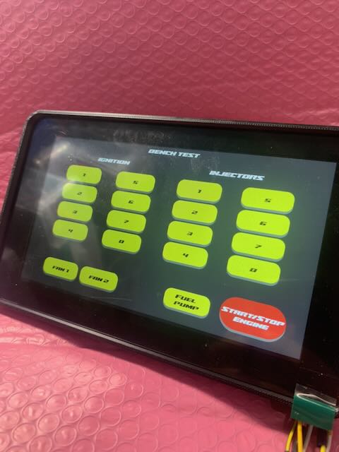 Bench Test Screen Racedash Pro